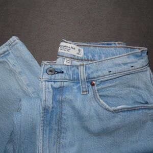 Abercrombie & Fitch Women's High Rise Jeans - Light Blue